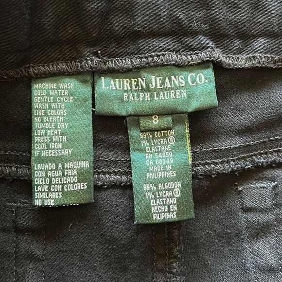 Ralph Lauren black denim jeans size 8 - Picture 2 of 7
